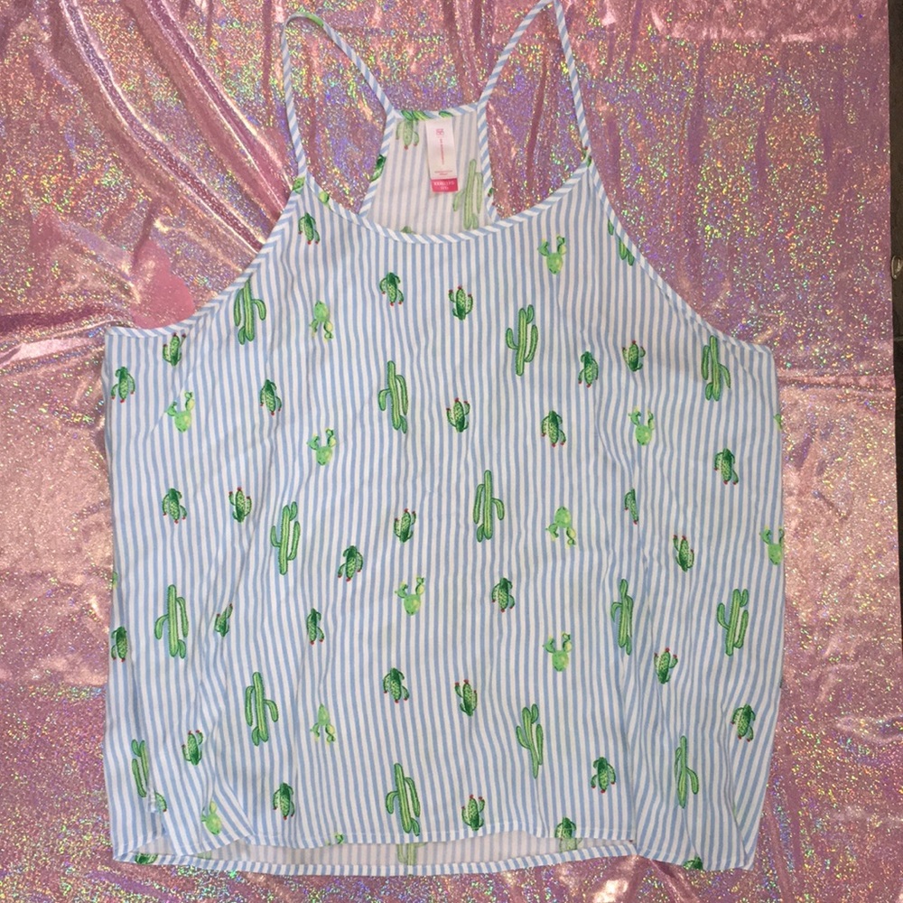 Cactus Spaghetti Strap Tank Top